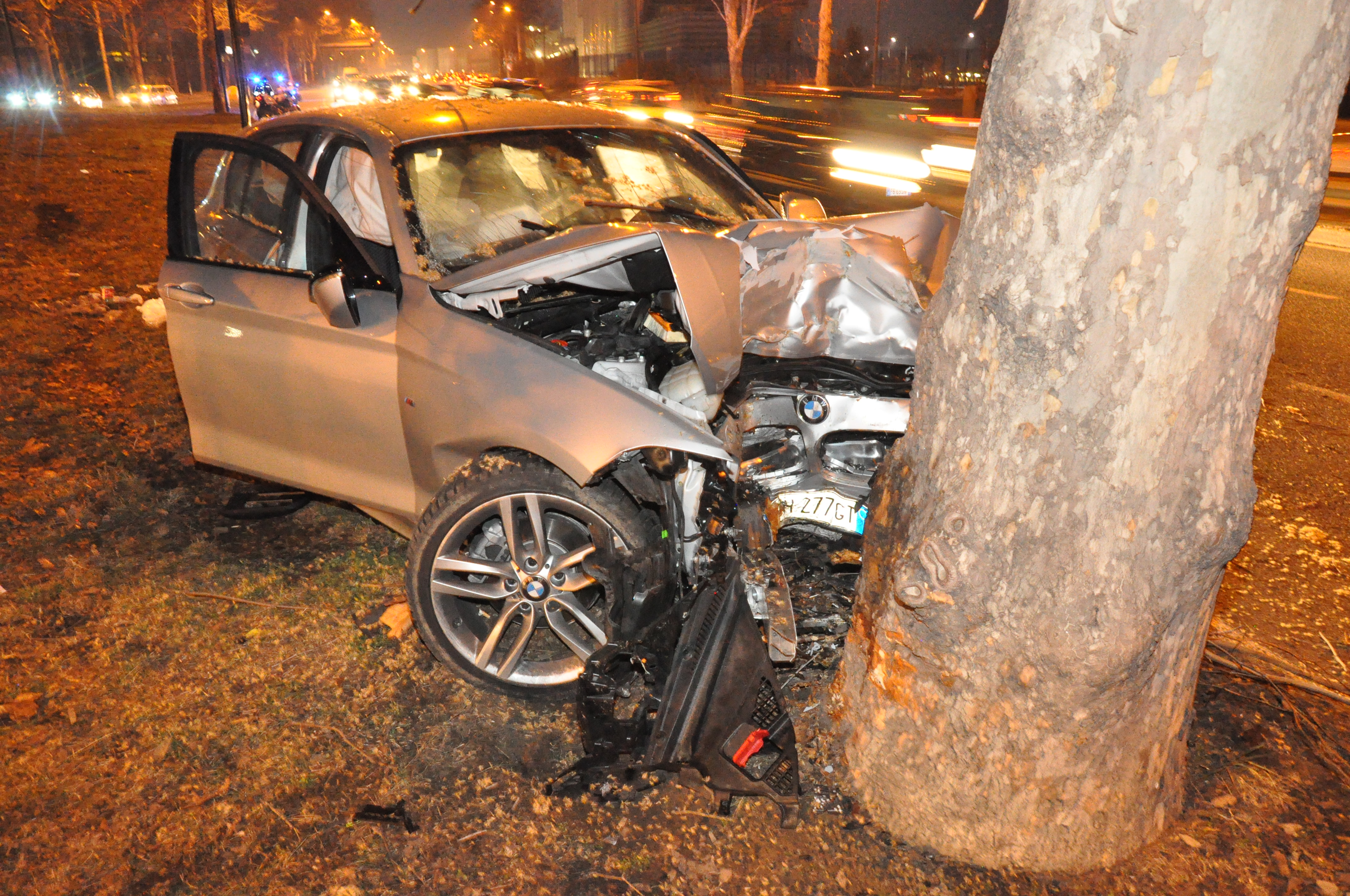 Auto contro pianta gravi le due persone a bordo e il cane