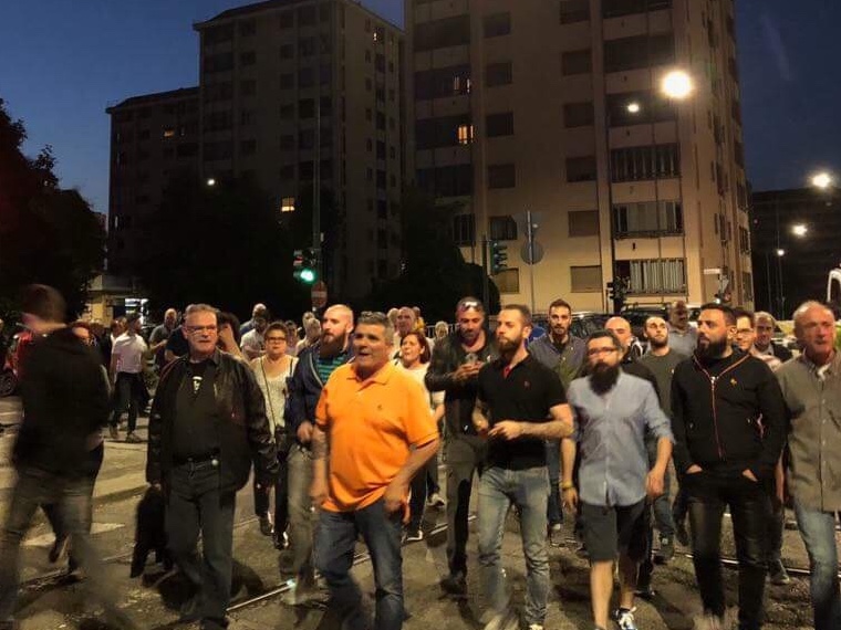 Manifestazione di CasaPound in Barriera “Amiamo e difendiamo il nostro quartiere”