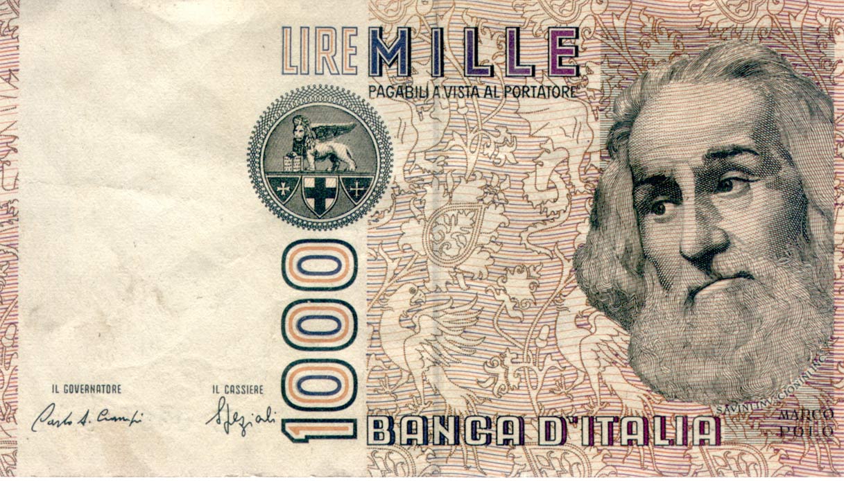 Asta record a Torino – Storica Banconota da 1000 lire venduta a oltre 70.000 euro