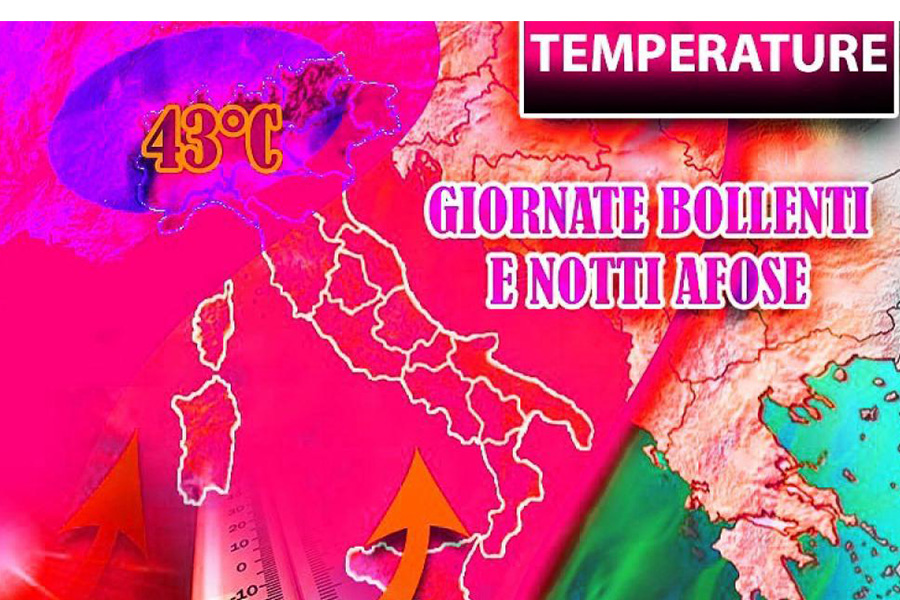 Caldo da record – E domani sarà ancora peggio, punte di 43 gradi in Piemonte
