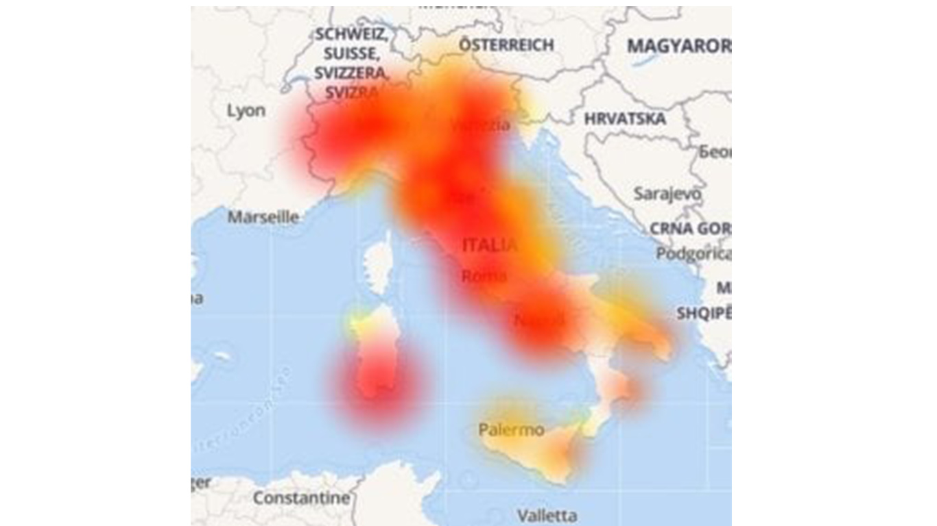 Telecom in down, crollo della connessione- Migliaia di segnalazioni a Torino