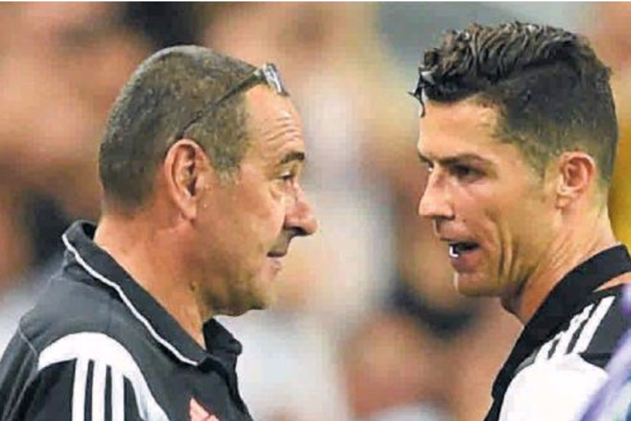Ronaldo -Sarri, lo scontro è aperto. Il portoghese “Io sto benissimo” e fa tripletta in Nazionale
