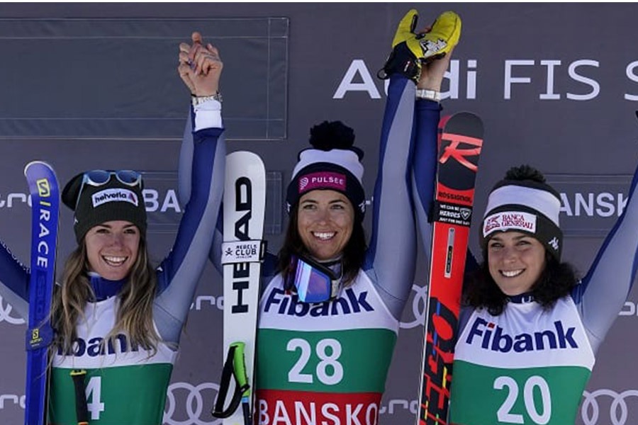 Fantastico trionfo azzurro in Coppa del Mondo – Prima, seconda e terza in discesa, è la seconda volta che accade
