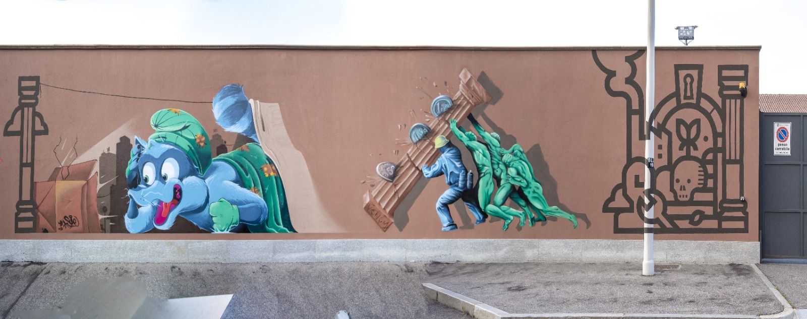 Torino – Gli effetti del ‘lockdown’ diventano opere d’arte sulle pareti della città, il progetto