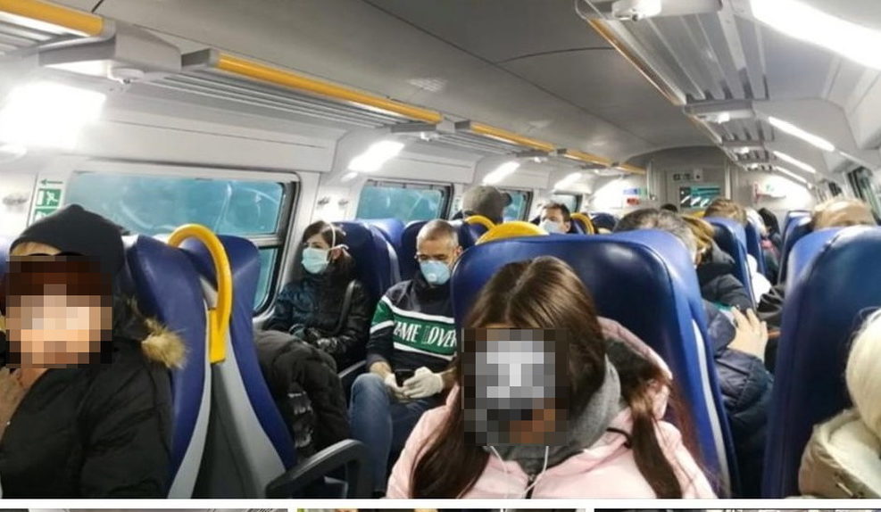 Piemonte – Dietrofront su treni e bus, torna il distanziamento sociale