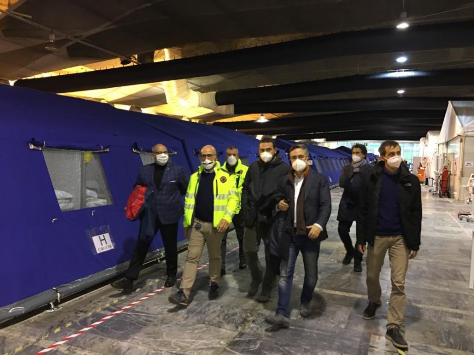 Torino – Ecco il nuovo Covid Hospital al Valentino – 450 posti letto, domani i primi pazienti