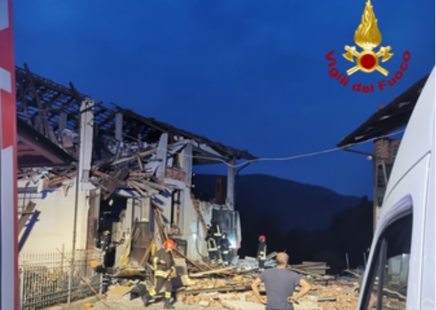 Piemonte –  Esplode bombola del gas, distrutta una palazzina: grave un anziano