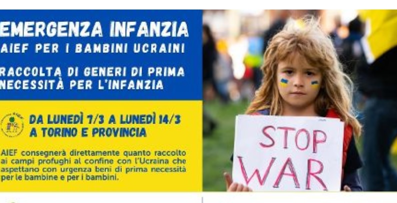 Torino aiuta i bimbi ucraini – Al via con successo la raccolta per i bambini in fuga dalla guerra. Ecco tutti i punti raccolta