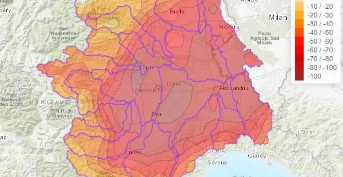 Torino – Situazione idrica sul territorio: nonostante le precipitazioni resta l’emergenza. Lo studio Arpa