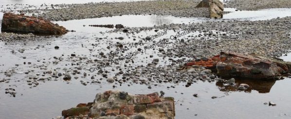 Piemonte – Dalle acque emergono resti di un ponte medievale