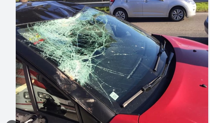 Follia in Piemonte – Armato di tombino distrugge 17 auto: arrestato quando ancora grondava sangue per i vetri