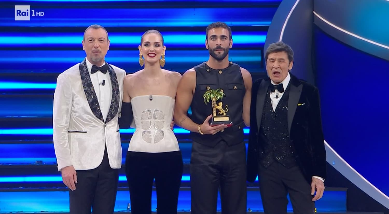 Si chiude il Sanremo dei record: 66% di share, il più alto da 26 anni. Trionfa Mengoni, il messaggio di Zelensky