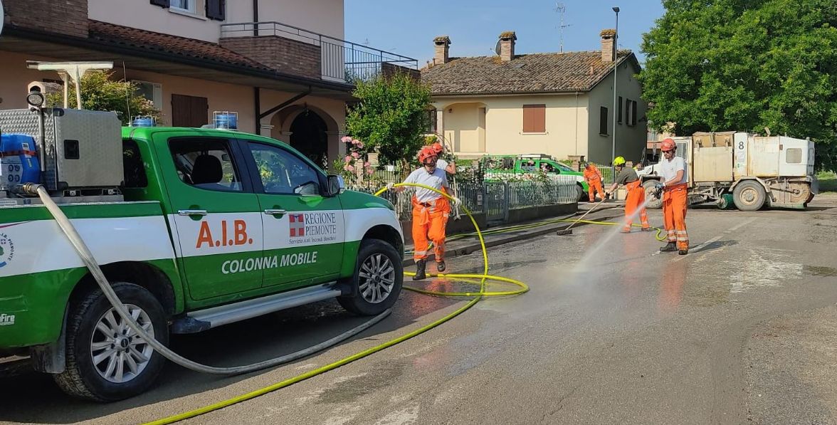 Il Piemonte aiuta la Romagna: oltre 400 donne e uomini in missione: “Grazie per il prezioso sostegno”