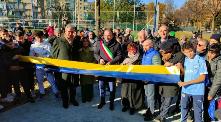 Torino – Juri Chechi rilancia Barriera di Milano: inaugurati i nuovi giardini del quartiere con il grande campione