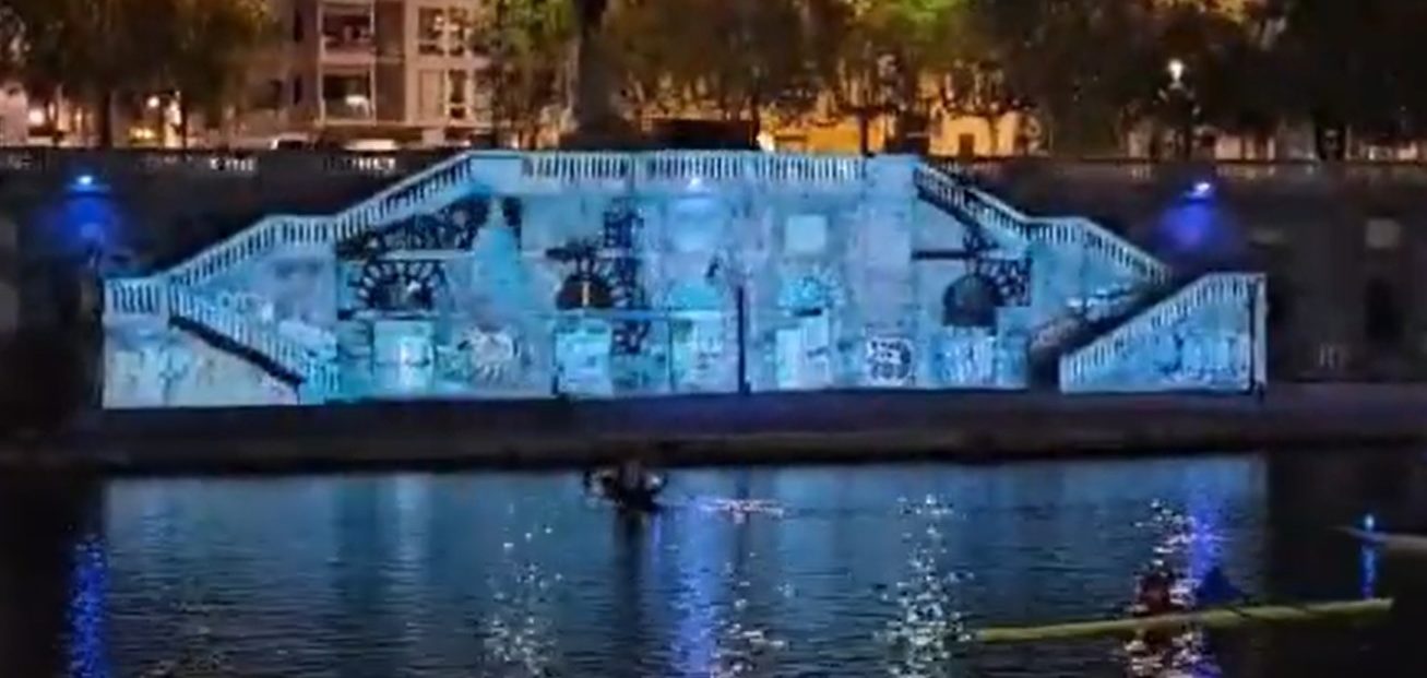 Torino -La magia del Po che si illumina di blu: “Qui sorgerà il nuovo River Center, sarà polo d’attrazione per la città”. L’annuncio