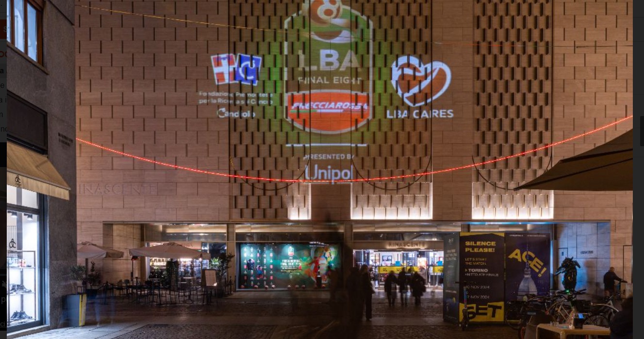 Torino – Le vetrine Rinascente personalizzate a tema “Final Eight” – Cresce l’attesa per il grande evento sportivo