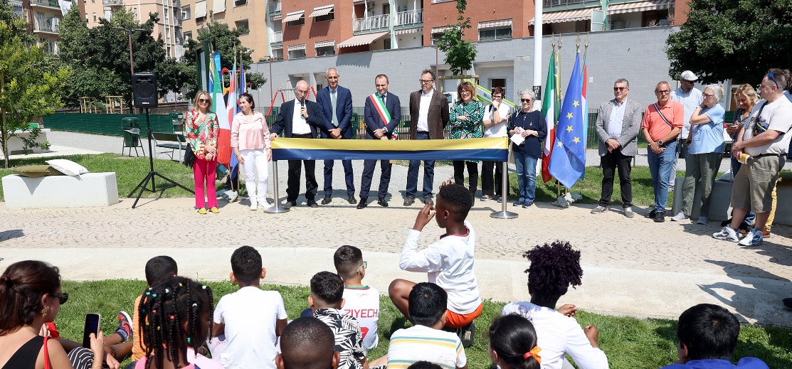 Torino – Rinasce il giardino di via Saint Bon: più verde, accessibile e sicuro.  L’inaugurazione