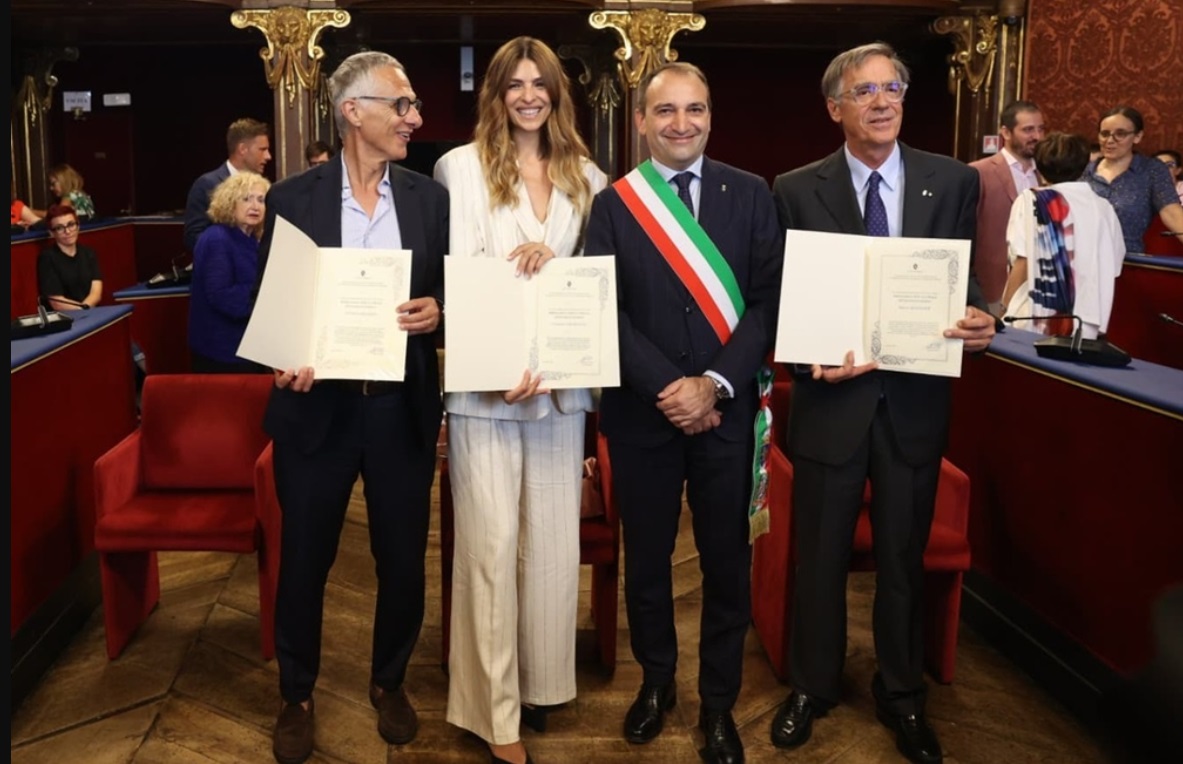 Torino – Cristina Chiabotto e la nuova Ambasciatrice di Torino nel mondo. Con lei anche Marco Boglione e Umberto Ricardi