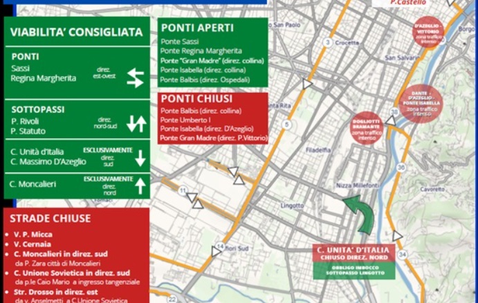 Torino – Domani si corre la “Fiat Torino City Marathon”: ecco le strade chiuse e le modifiche alla viabilità INFO