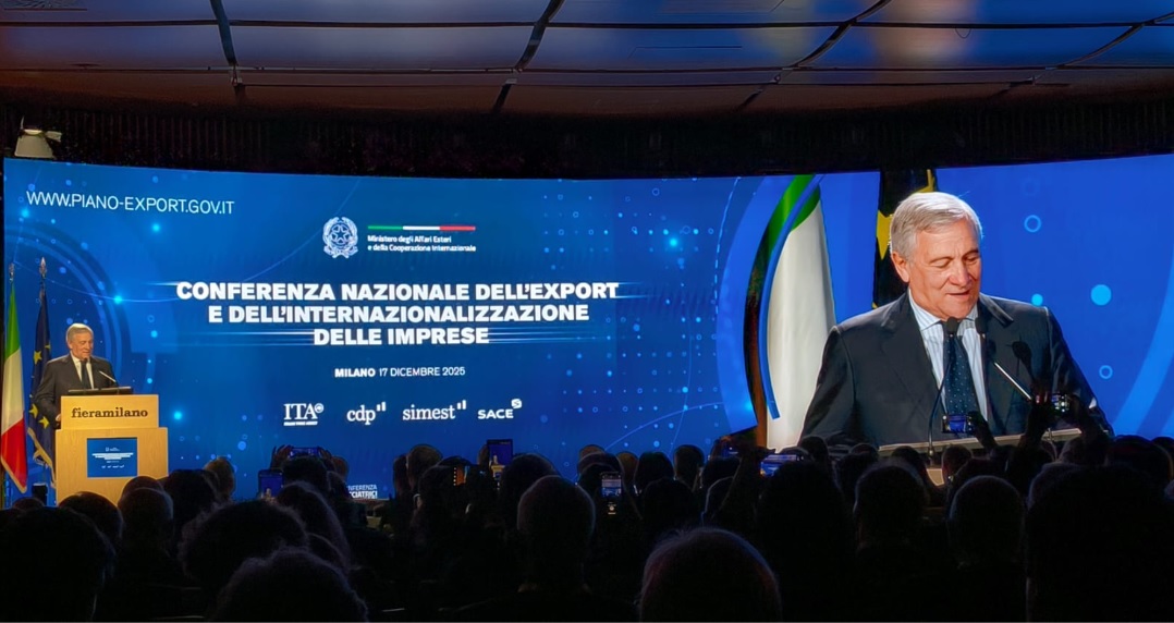 Edizione da record della Conferenza Nazionale Export. E Tajani rilancia l’export italiano: “Obiettivo 700 miliardi nel 2027