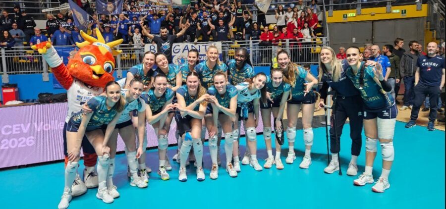 Torino – Un’altra splendida vittoria del Chieri Volley! Supera le tedesche del Dresda e vola in finale di Coppa CEV