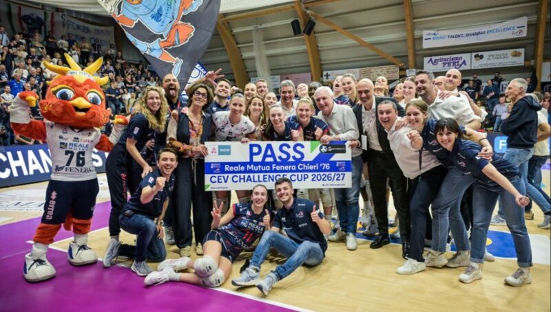 Torino – Il Chieri Volley chiude in trionfo: Cuneo ko in tre set e pass per la Challenge Cup assicurato