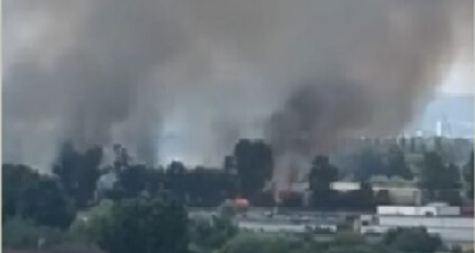 Torino – Maxi incendio a Mappano: a fuoco diversi ettari di campagna. Si contano i danni