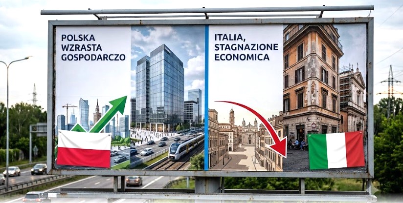 Polonia Vs Italia – Il confronto è impietoso. La Polonia è cresciuta del 900%, mentre il nostro Paese è bloccato. Ecco le differenze