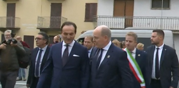 In Piemonte è arrivato il principe Alberto di Monaco, sulle tracce dell’antenata piemontese Aurelia…  La visita