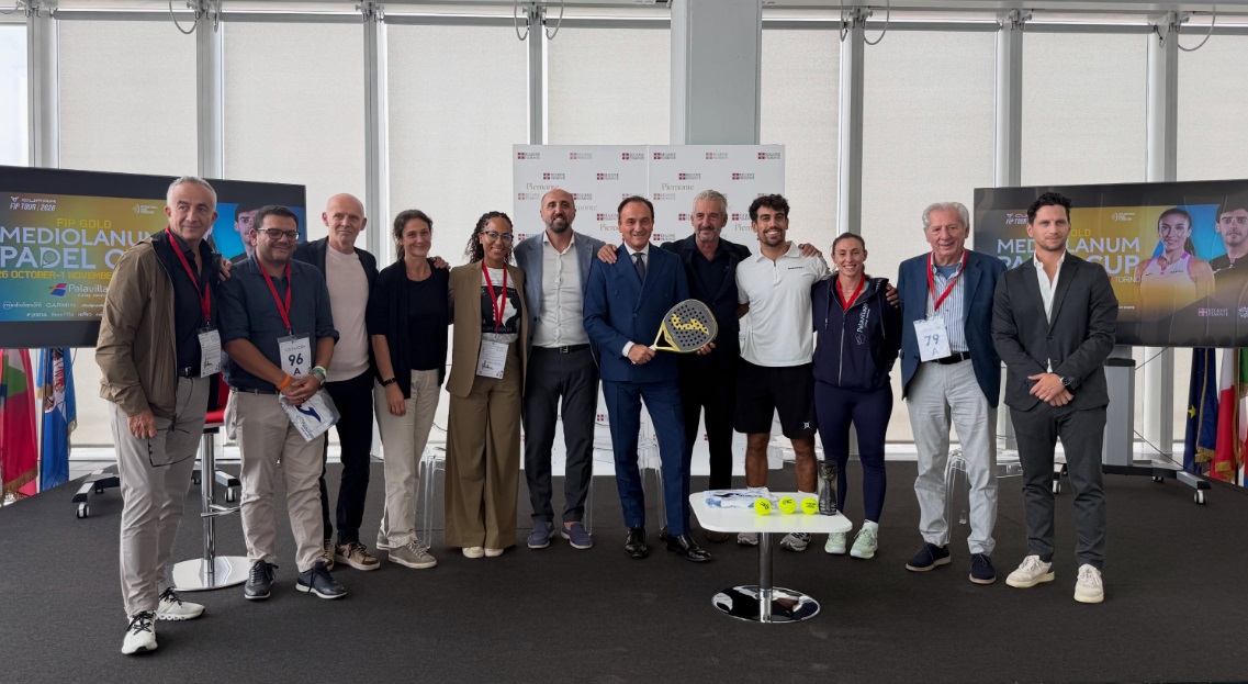 A Torino torna il grande Padel: presentato il FIP Gold Mediolanum Padel Cup di Torino – In palio 50mila euro